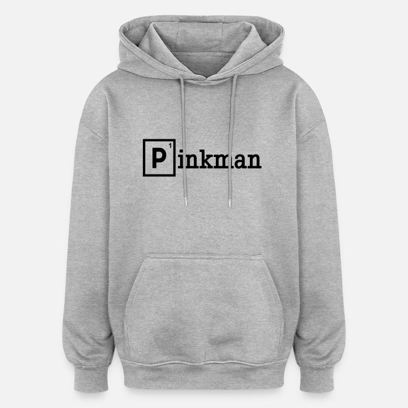 Pinkman - Sweat à capuche oversize unisexe - gris chiné