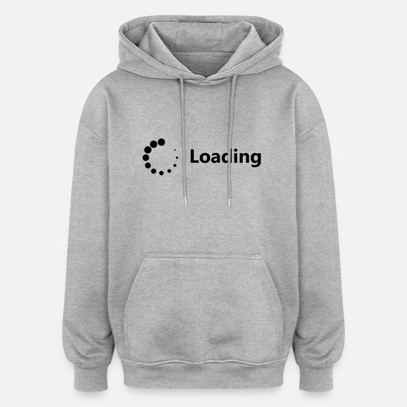 Loading - Oversized Unisex Hoodie - heather grey