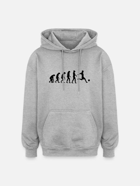 Evolution Soccer - Oversized Unisex Hoodie - heather grey