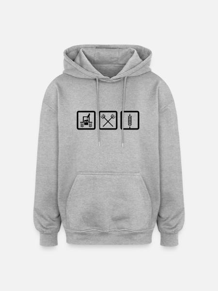 Farmer - Oversized Unisex Hoodie - heather grey