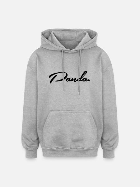 panda. - Oversized Unisex Hoodie - Grau meliert