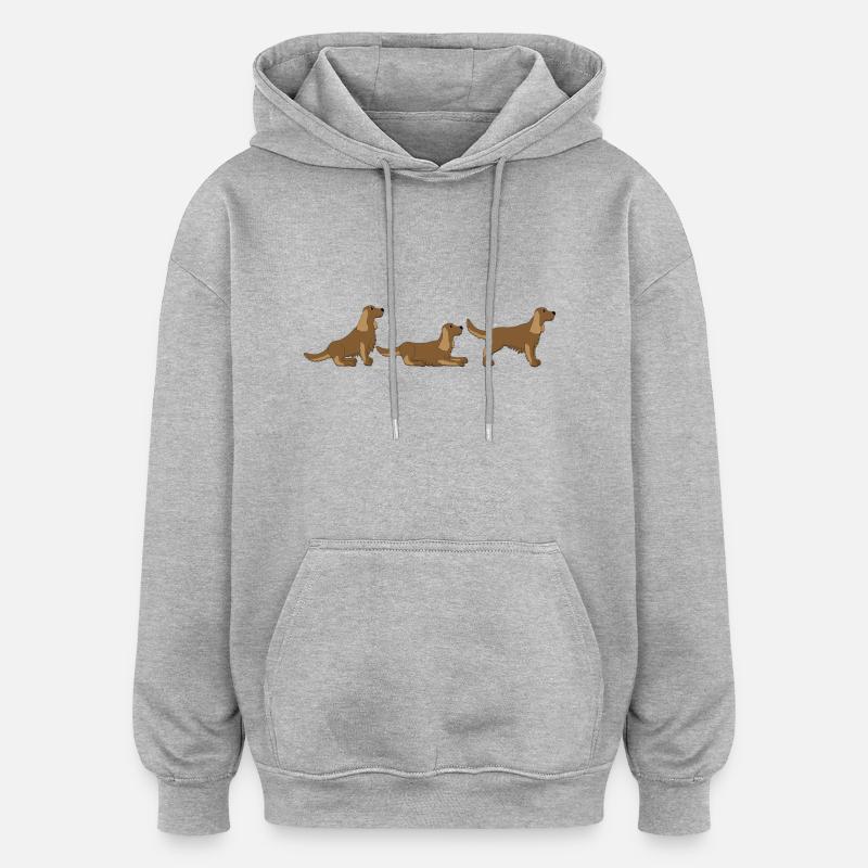 place get Cocker Spaniel - Oversized Unisex Hoodie - heather grey