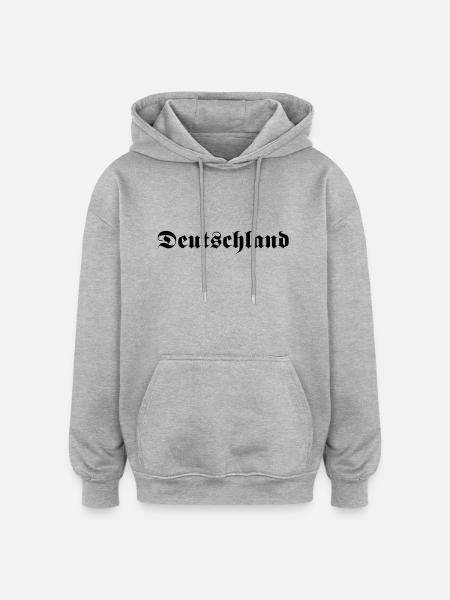 Allemagne - Sweat à capuche oversize unisexe - gris chiné