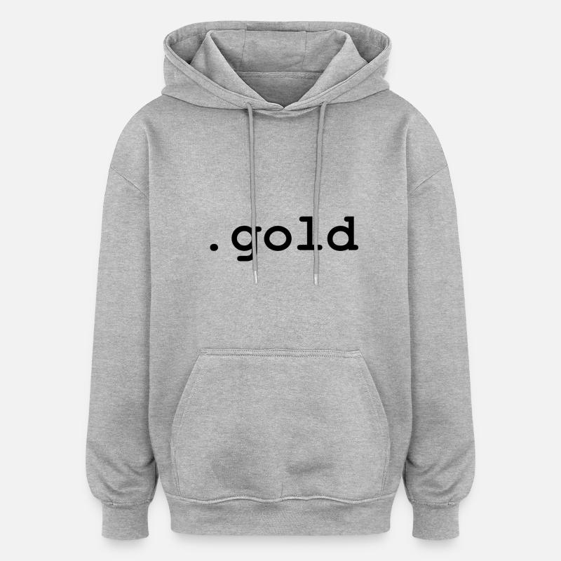 .Gold - Sweat à capuche oversize unisexe - gris chiné