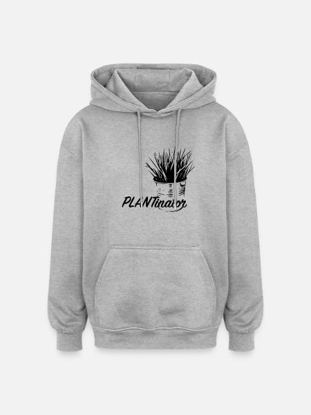 Plant - Plantinator - Oversized Unisex Hoodie - heather grey