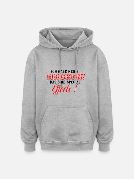 Lustige Sprüche - Oversized Unisex Hoodie - Grau meliert