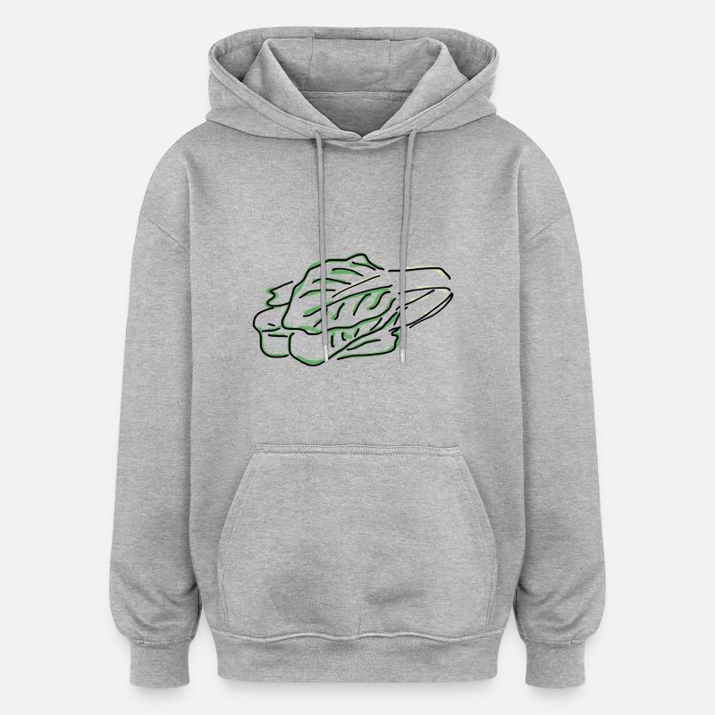 Mangold - Oversized Unisex Hoodie - Grau meliert