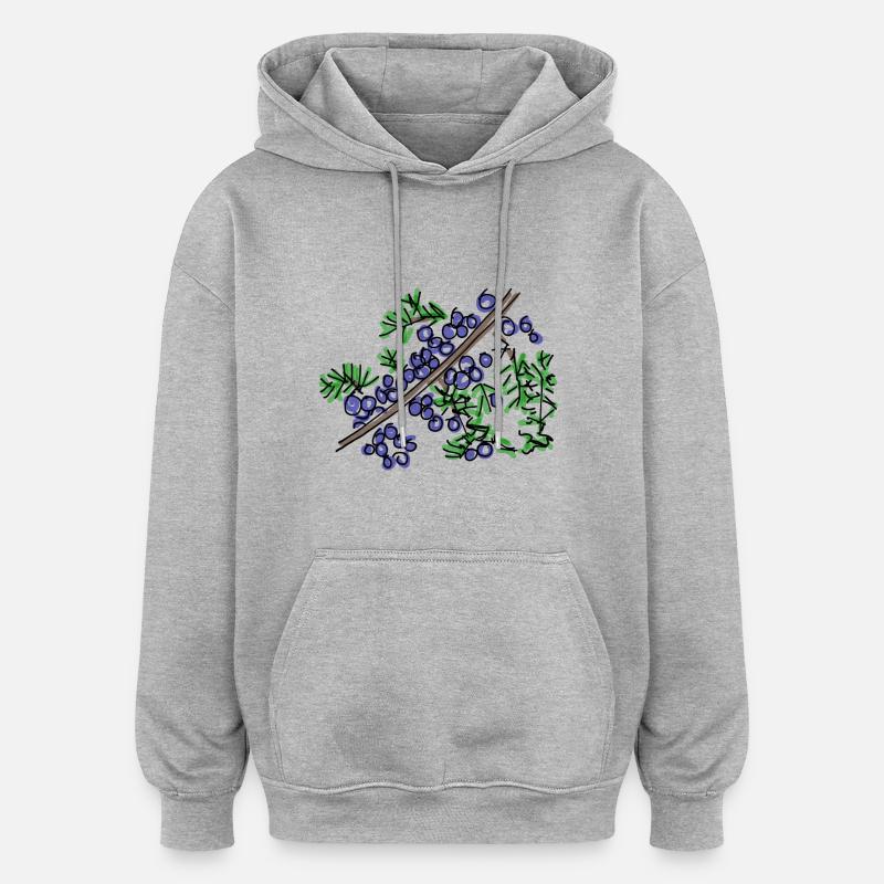Wacholder - Oversized Unisex Hoodie - Grau meliert