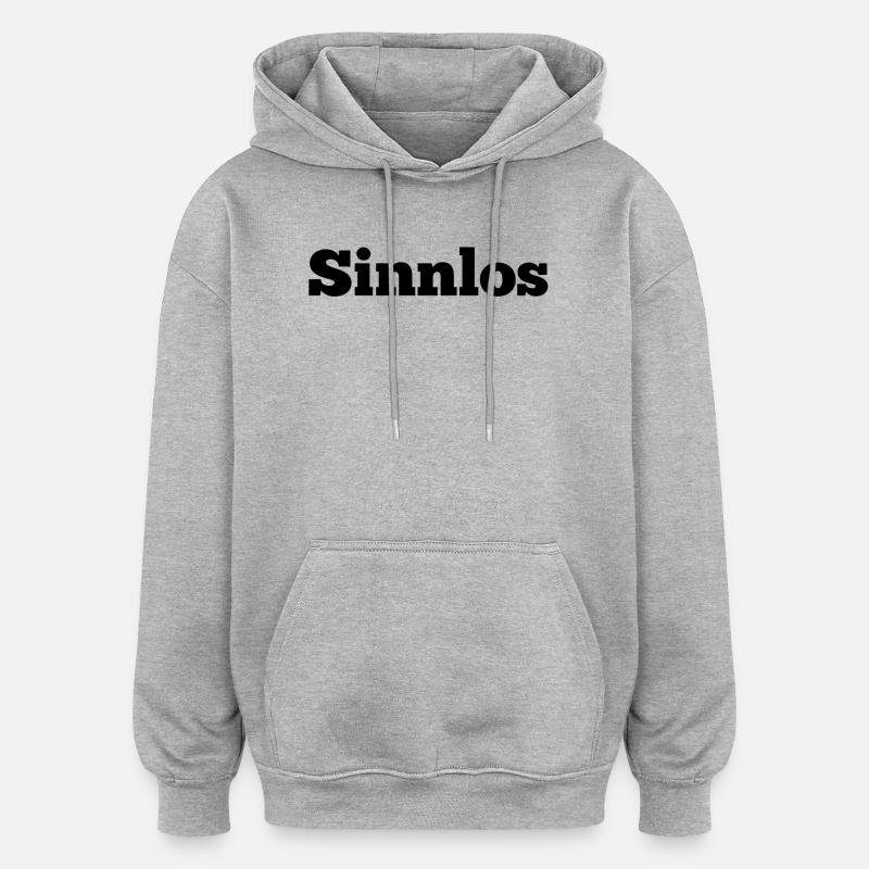 Inutile - Sweat à capuche oversize unisexe - gris chiné