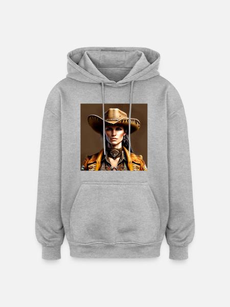 A new Sheriff's in town - Oversized Unisex Hoodie - heather grey