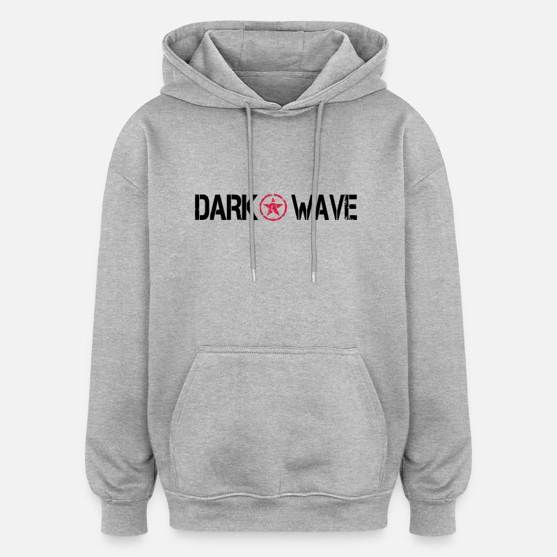 dark wave - Oversized Unisex Hoodie - Grau meliert