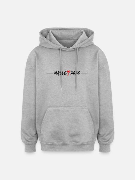Malle 2025 - Oversized Unisex Hoodie - heather grey