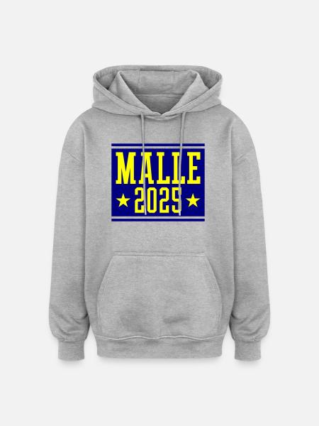 Malle 2025 - Oversized Unisex Hoodie - heather grey
