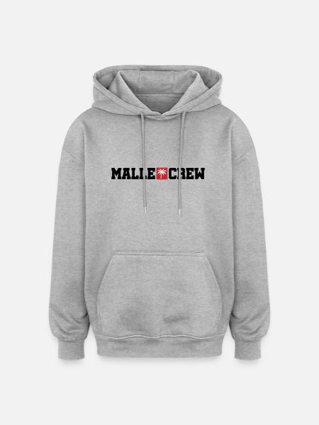 Malle Crew Mallorca - Oversized Unisex Hoodie - heather grey