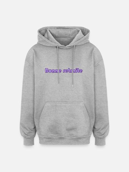 RETIREMENT. RETIREMENT. RETIRED. RETIREMENT - Oversized Unisex Hoodie - heather grey