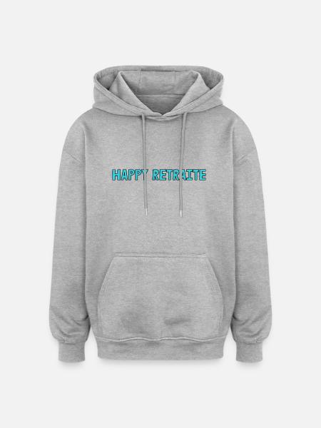 RETIREMENT. RETIREMENT. RETIRED. RETIREMENT. BEST - Oversized Unisex Hoodie - heather grey