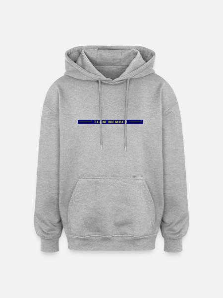 Team Member Line - Oversized Unisex Hoodie - heather grey
