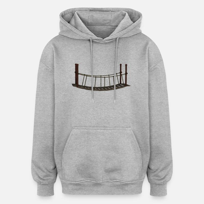 bridge bridge architecture architecture build7 - Oversized Unisex Hoodie - heather grey
