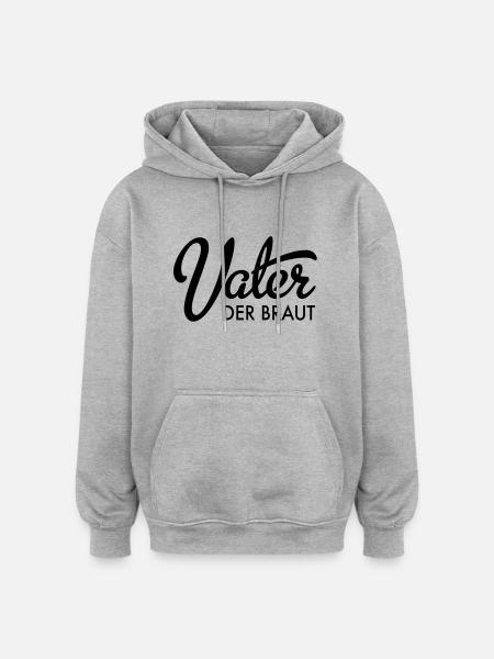Father of the Bride - Oversized Unisex Hoodie - heather grey