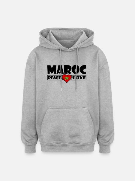 Morocco - Oversized Unisex Hoodie - heather grey