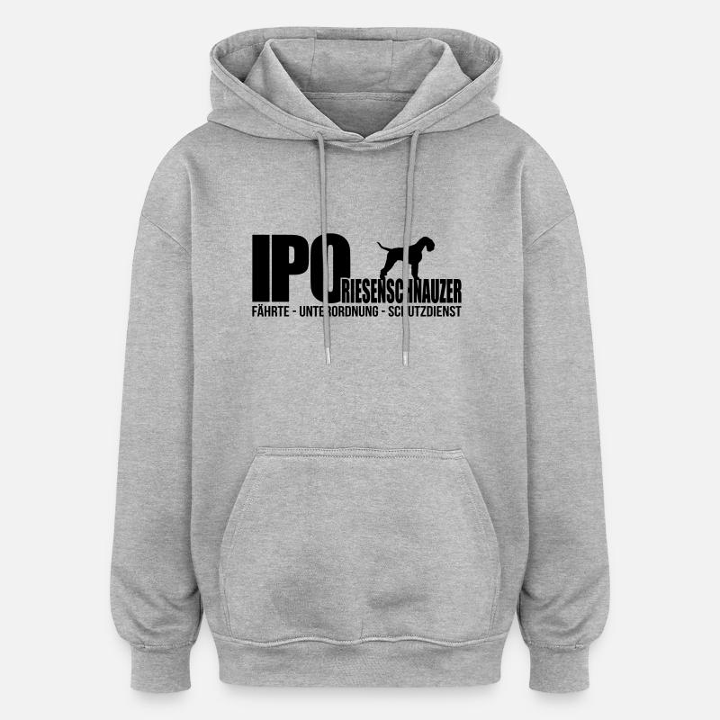 géant IPO - Sweat à capuche oversize unisexe - gris chiné