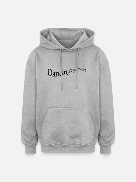 Dancing Queen - Sweat à capuche oversize unisexe - gris chiné