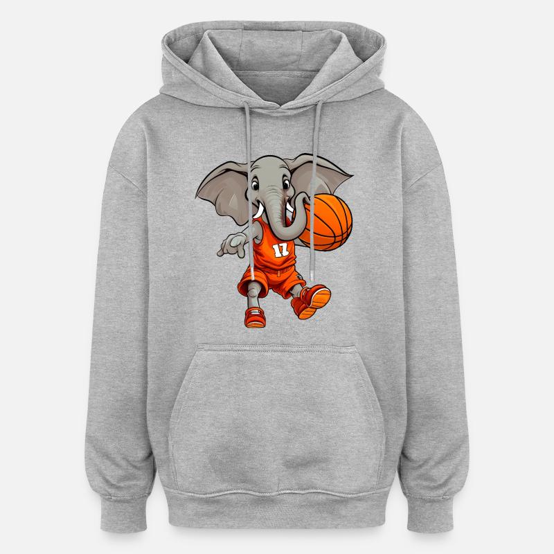 Koripallonorsut - Unisex oversize huppari - harmaasävyinen