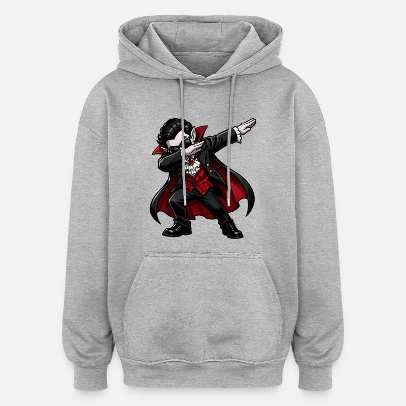 Vampire Dab - Sweat à capuche oversize unisexe - gris chiné