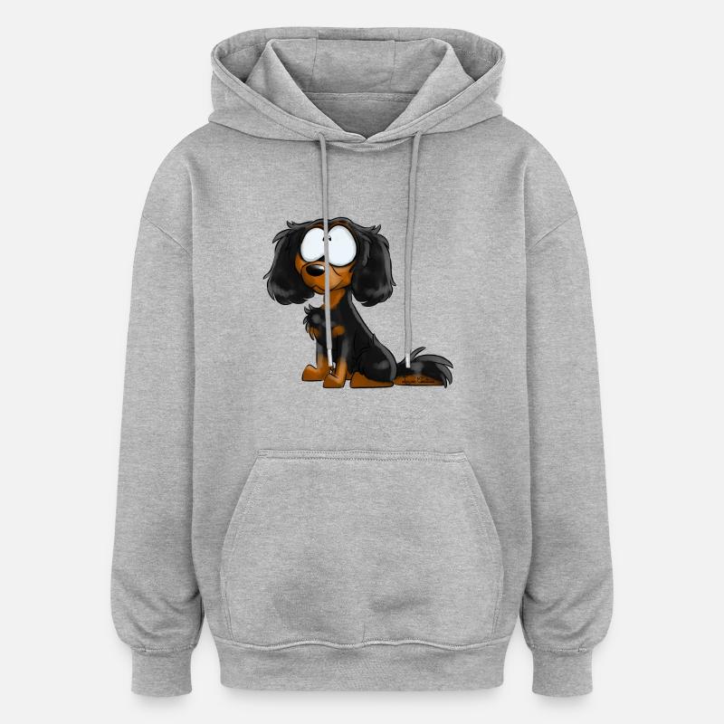 Je Suis CKC - Noir Feu - Sweat à capuche oversize unisexe - gris chiné
