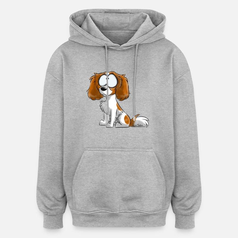 Je Suis CKC - Blanc Feu - Sweat à capuche oversize unisexe - gris chiné
