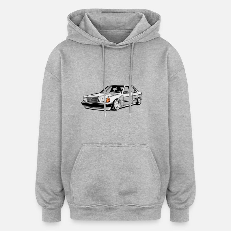 Voiture de réglage W201 E190 - Sweat à capuche oversize unisexe - gris chiné