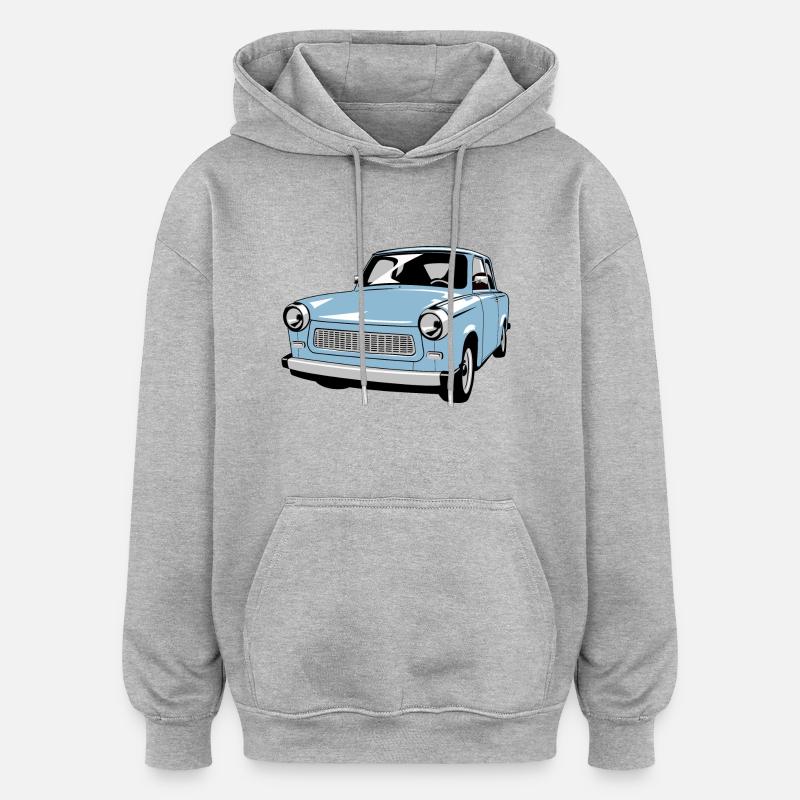  601 - Oversized Unisex Hoodie - Grau meliert