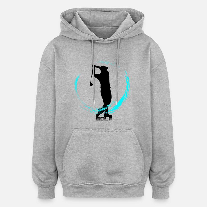 le golf - Sweat à capuche oversize unisexe - gris chiné