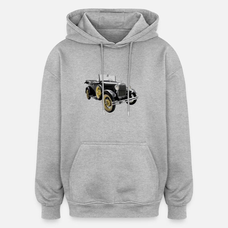 Oldtimer - Sweat à capuche oversize unisexe - gris chiné