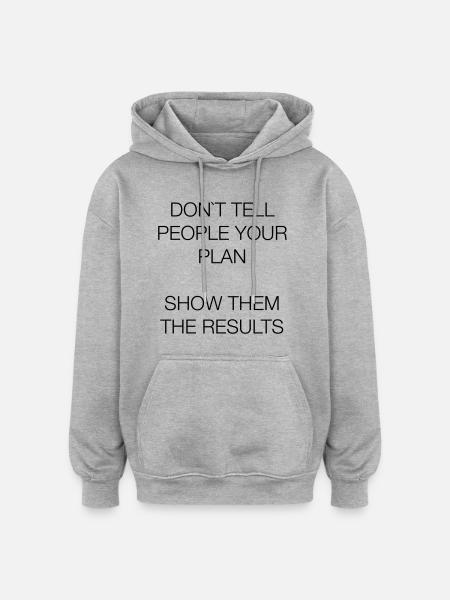 Motivation for all - Oversized Unisex Hoodie - heather grey