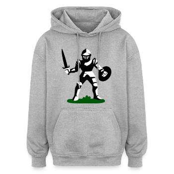 Ritter Spielzeug - Oversized Unisex Hoodie - Grau meliert - Vorne - Noah (186cm)
