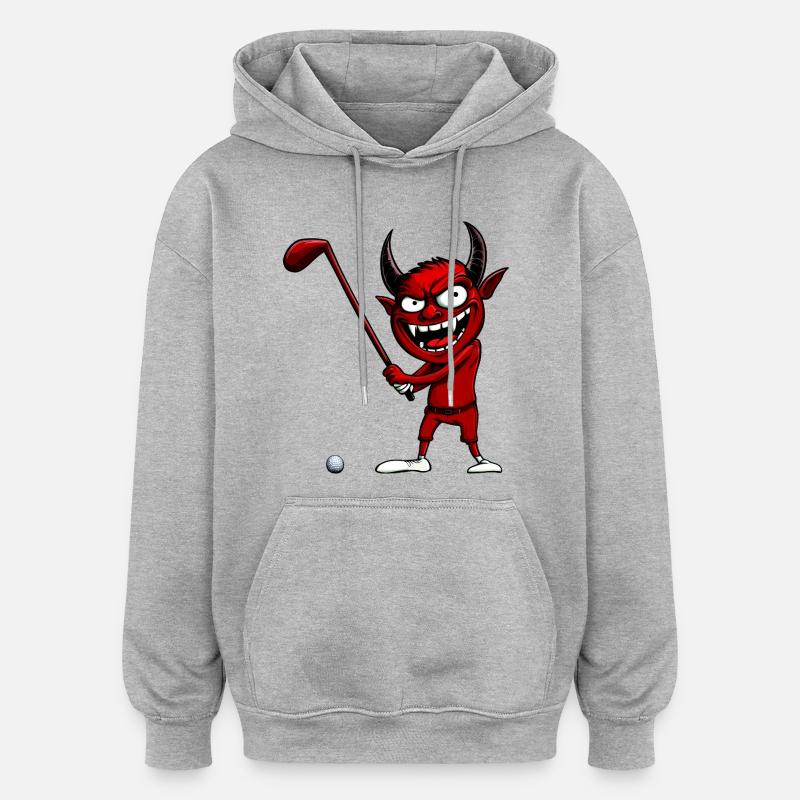 Golf Teufel - Sweat à capuche oversize unisexe - gris chiné