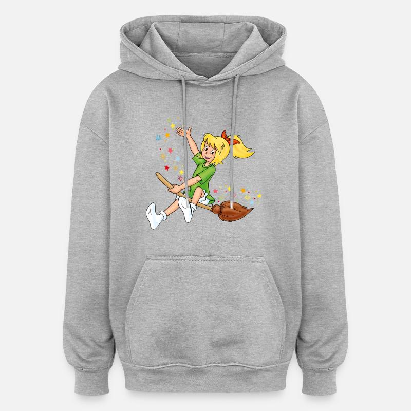 Bibi Blocksberg on mashed potatoes - Oversized Unisex Hoodie - heather grey