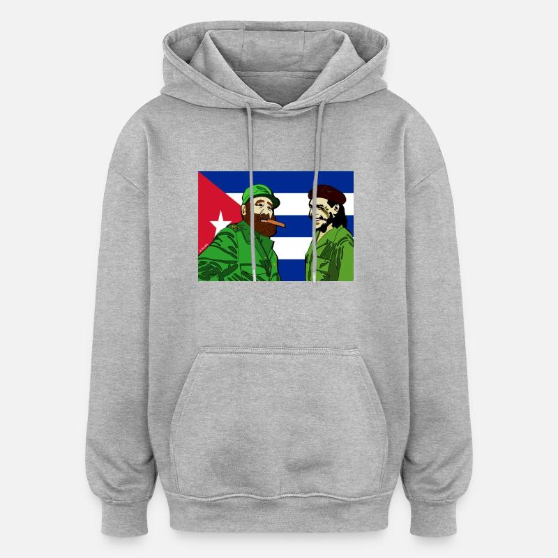 Fidel & Che Tee - Oversize unisex hoodie - grå meleret