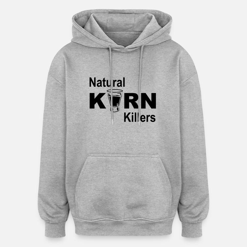 Killers Korn naturelles - Sweat à capuche oversize unisexe - gris chiné