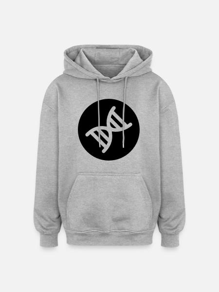DNA double helix - Oversized Unisex Hoodie - heather grey