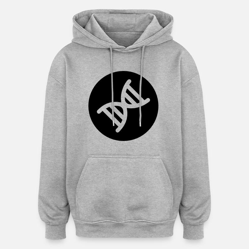 DNA double helix - Oversized Unisex Hoodie - heather grey