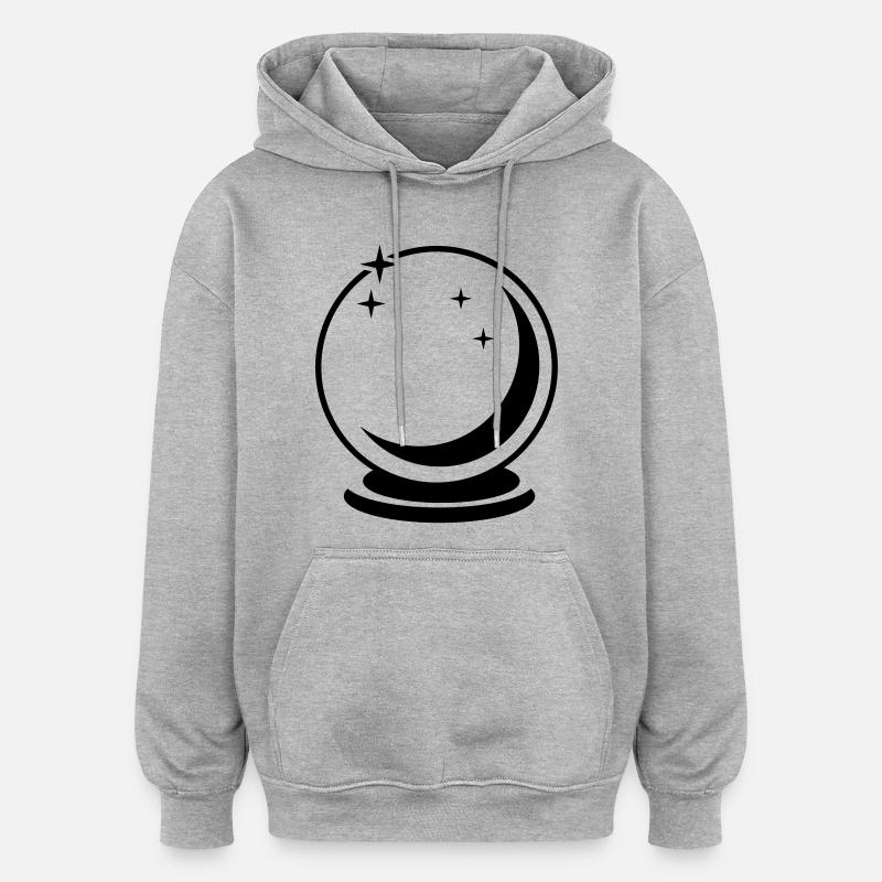 boule de cristal - Sweat à capuche oversize unisexe - gris chiné