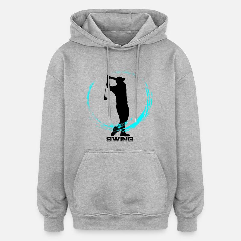 Le golf - Sweat à capuche oversize unisexe - gris chiné