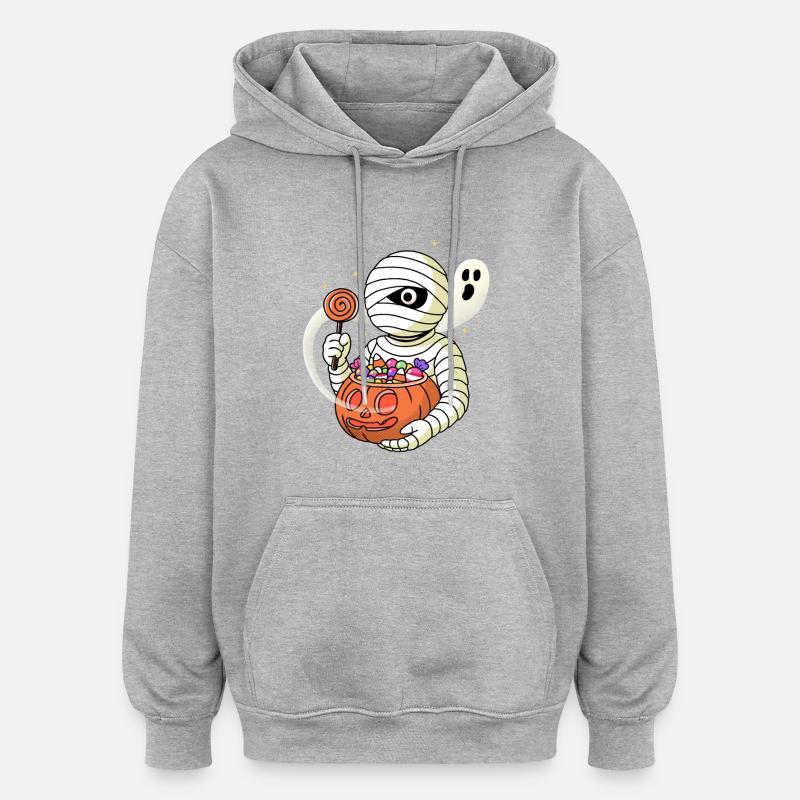 Pharaon du sucre - Sweat à capuche oversize unisexe - gris chiné