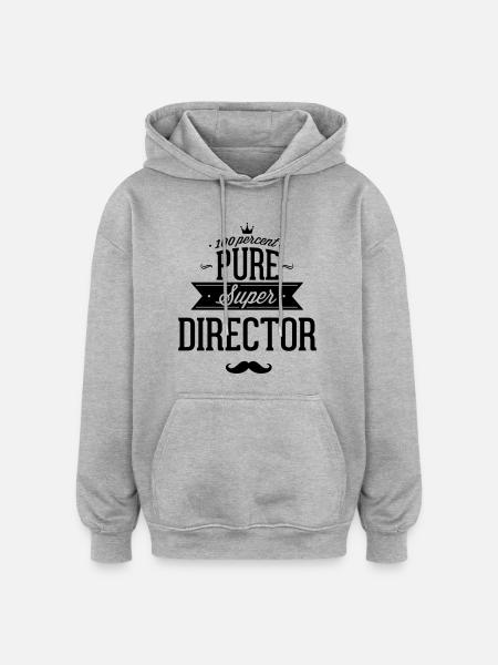 100% Director - Oversized Unisex Hoodie - heather grey