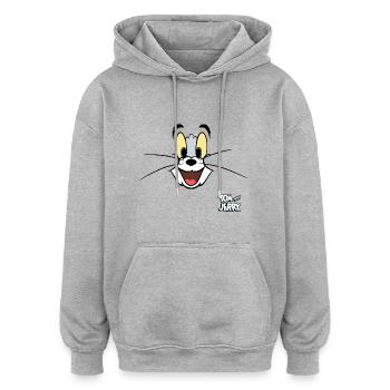 Tom And Jerry Costume Of Tom - Oversized Unisex Hoodie - heather grey - Front - Noah (186cm)