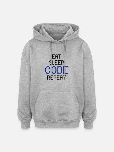 Programmer everyday - Oversized Unisex Hoodie - heather grey