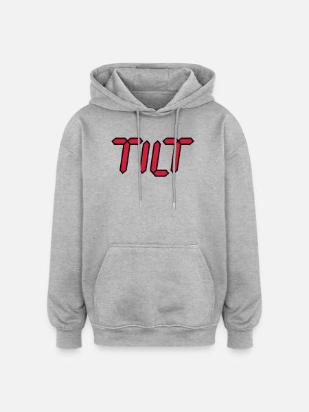 Tilt | durch drehen | durchgeknallt - Oversized Unisex Hoodie - heather grey