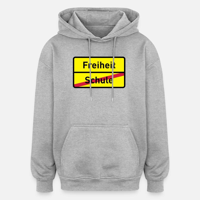 abishirt diplôme d'études abimotiv 2010 lycée - Sweat à capuche oversize unisexe - gris chiné